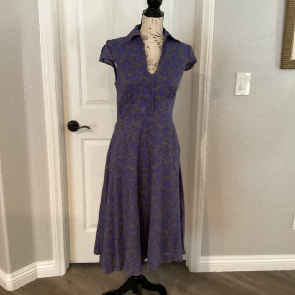 Ruby Belle Dress, Size 8, Color Gray, Purple, Orange